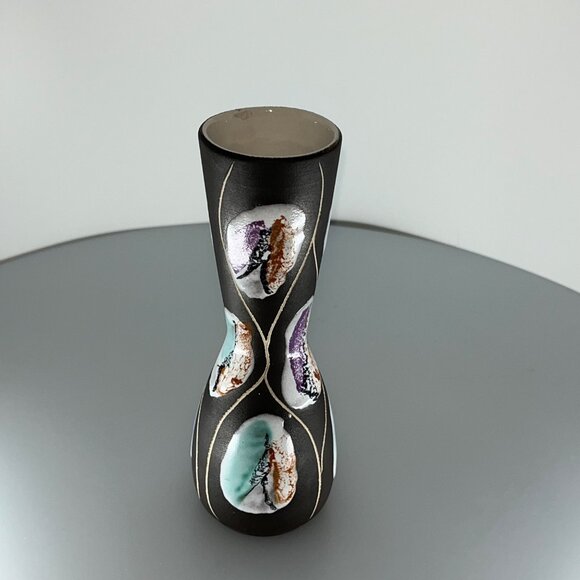 Mid Century West German Bay Keramik 6.75” Bud Vase - Picture 3 of 10